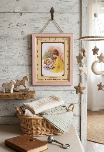 Obrazek na Chrzest Święty do samodzielnego wypisania - 22 × 17 cm
