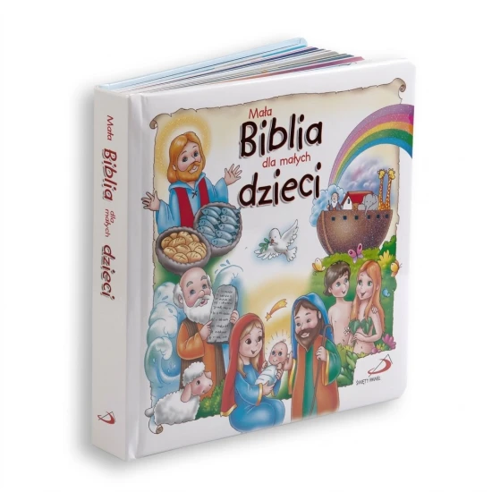 Mała Biblia dla dzieci z kolorowymi ilustracjami.
