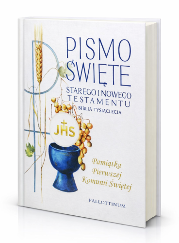 Biblia Tysiąclecia jako pamiątka I Komunii Świętej.