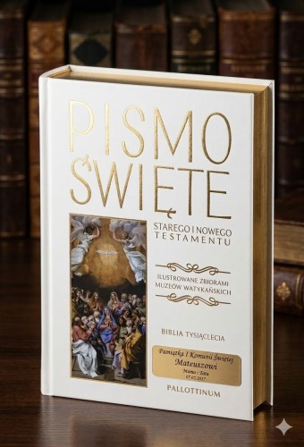Pismo Święte z możliwością graweru dedykacji.