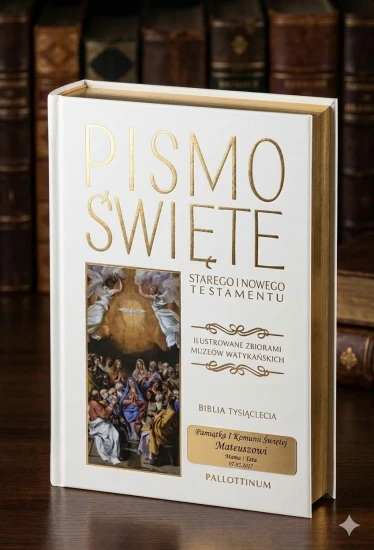 Pismo Święte z możliwością graweru dedykacji.
