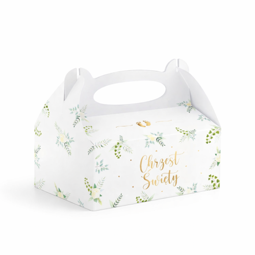 Pudełko na ciasto na Chrzest Święty.