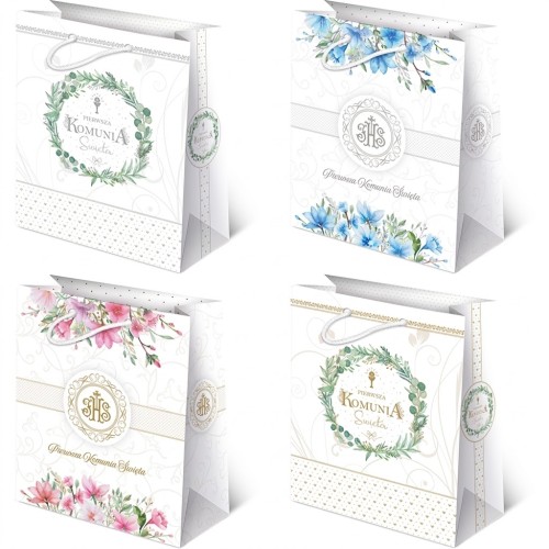 Duża torebka prezentowa na I Komunię.