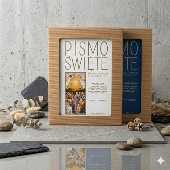 Zakup w zestawie z pudelkiem - Biblia Tysiąclecia - Pismo Święte Starego i Nowego Testamentu