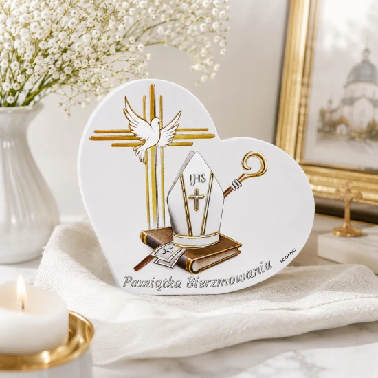 Pamiątka Bierzmowania – obraz sakralny ICONIC™ z efektem 3D [różne rozmiary]