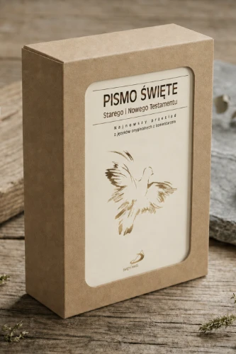 Pismo Święte Starego i Nowego Testamentu w zestawie z pudełkiem z okienkiem