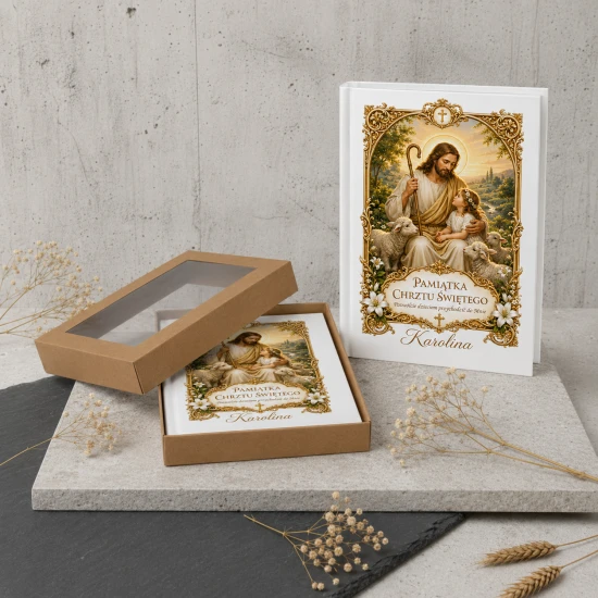 Biblia dla dzieci Dobry Pasterz – Moja Pierwsza Biblia z personalizacją na Chrzest