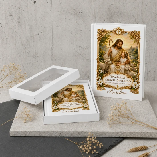 Biblia dla dzieci Dobry Pasterz – Moja Pierwsza Biblia z personalizacją na Chrzest