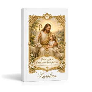 Biblia dla dzieci Dobry Pasterz – Moja Pierwsza Biblia z personalizacją na Chrzest 