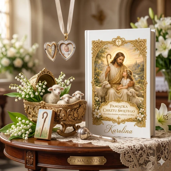 Biblia dla dzieci Dobry Pasterz – Moja Pierwsza Biblia z personalizacją na Chrzest