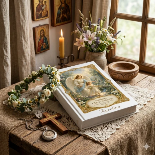 Biblia dla dzieci Anioł Stróż – Moja Pierwsza Biblia z personalizacją na Chrzest
