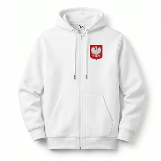 Bluza Orzeł Biały – biała hoodie symbol narodowy