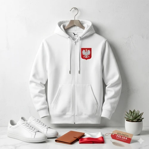 Bluza Orzeł Biały – biała hoodie symbol narodowy