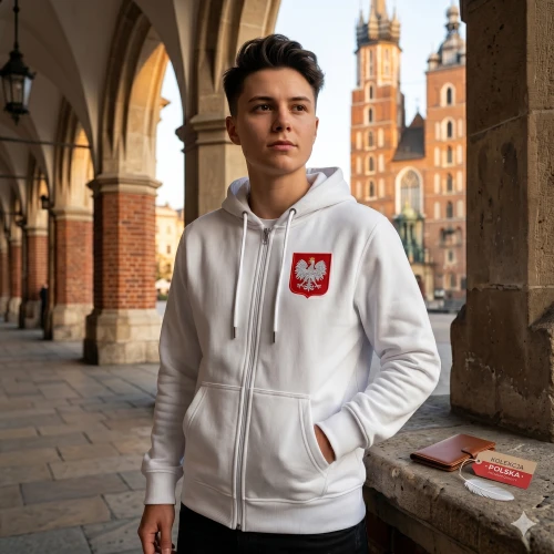 Bluza Orzeł Biały – biała hoodie symbol narodowy