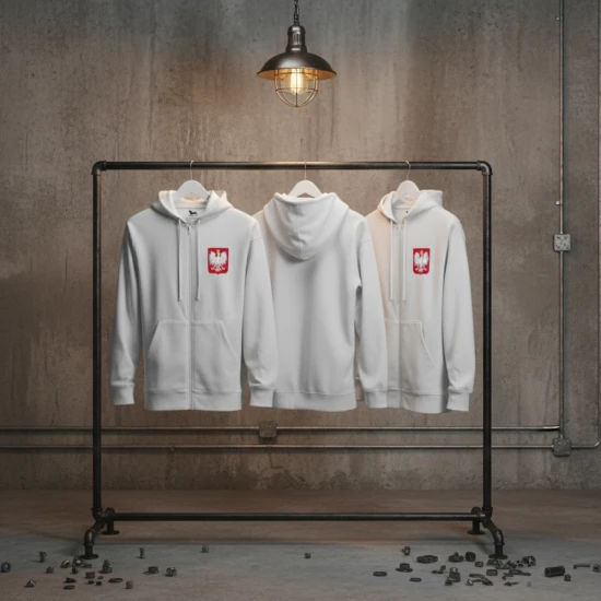 Bluza Orzeł Biały – biała hoodie symbol narodowy