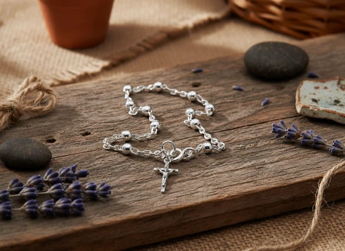 Różaniec srebrny na rękę z krzyżykiem – „dziesiątka”, próba 925 2,8 g