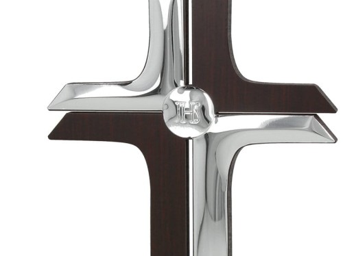 Krzyż srebrny AG -  (zdejmowana podstawka)