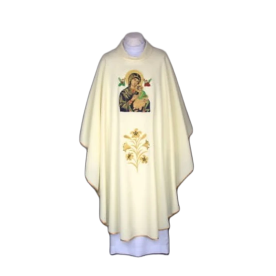 Ornat z wizerunkiem Matki Boskiej Nieustającej Pomocy