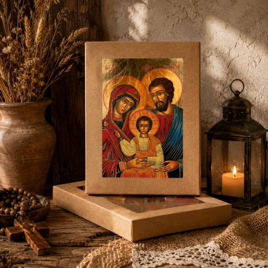 Dostępne rozmiary ikony: 12 × 16 cm, 17 × 23 cm oraz 29 × 39 cm.
