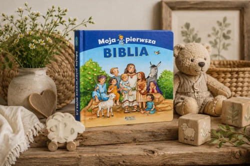 Książka przedstawia najważniejsze historie ze Starego i Nowego Testamentu w formie przystępnej dla najmłodszych.
