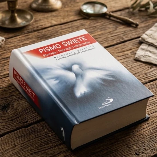 Biblia w poręcznym formacie 10,5 × 15,5 cm została wydana w trwałej, twardej oprawie.