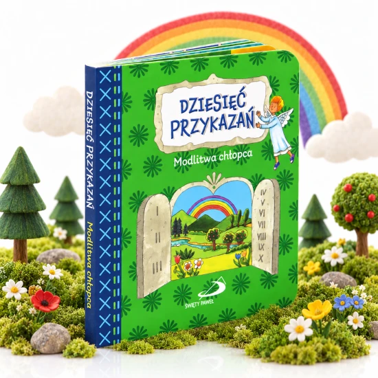 Niewielki format 10,2 × 12 cm jest wygodny do trzymania przez małe ręce.