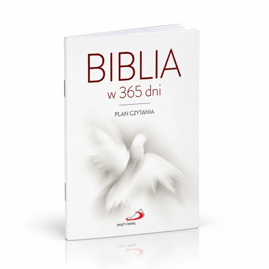 Okładka książeczki „Biblia w 365 dni” – praktyczny plan codziennego czytania Pisma Świętego.