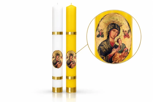Świeca Gromnica Matka Boża Nieustającej Pomocy – 30 cm