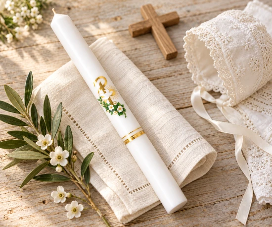 Świeca do Chrztu Świętego / Gromnica – Gołębica