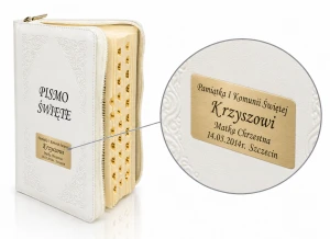 Pismo Święte – edycja limitowana, skórzana oprawa z paginatorami i grawerem