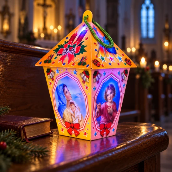 Sznurek w górnej części umożliwia wygodne trzymanie i przenoszenie lampionu.