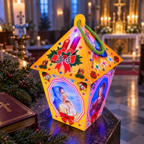 Podstawa o szerokości 9 cm pozwala stabilnie ustawić lampion.