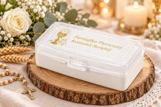 Pudełko na różaniec – pamiątka komunijna