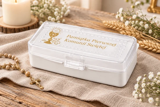 Pudełko na różaniec – pamiątka komunijna