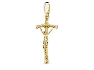Krzyżyk papieski pozłacany 24K ze srebra 925 – krucyfiks Jana Pawła II