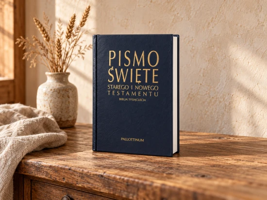 Okładka Pisma Świętego Starego i Nowego Testamentu wydawnictwa Pallottinum.