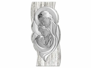 Obrazek srebrny - Święta Rodzina  na drzewie Shabby chic [różne rozmiary]