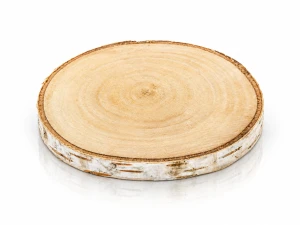 Naturalny plaster drewna z korą – podstawka dekoracyjna Ø 7 cm
