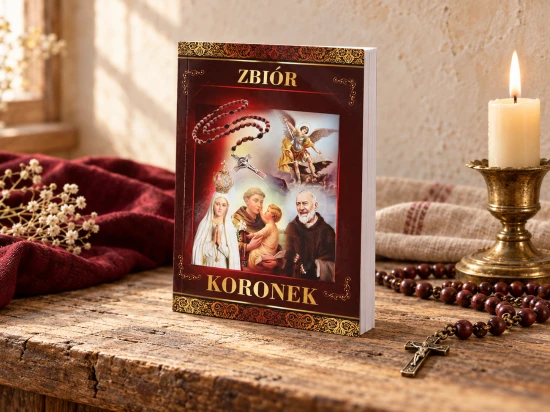 W książce znajdują się modlitwy za chorych oraz koronki do Ducha Świętego i świętych.
