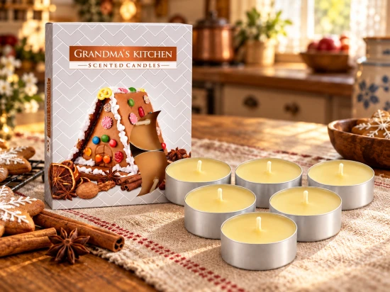 Niewielkie świece mają formę klasycznych podgrzewaczy typu tealight.