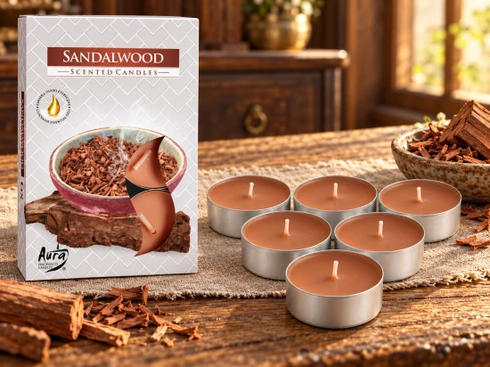 Niewielkie świece mają formę klasycznych podgrzewaczy typu tealight.