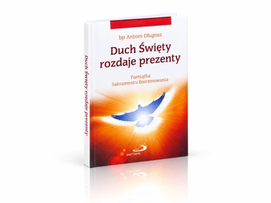 Na okładce widnieje gołębica przedstawiona na tle promieni światła.