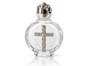 Mini buteleczka na wodę święconą z krzyżem – 15 ml