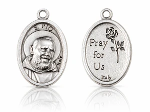 MEDALIK św. Ojca Pio „Pray for Us” – 2,2 cm