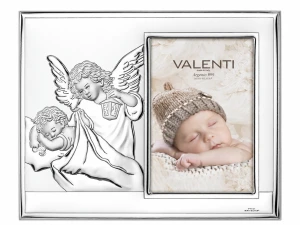 Srebrna ramka na zdjęcie VALENTI - Anioł Stróż 10x15