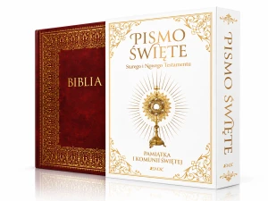 Biblia Domowa Rodzinna – Pamiątka I Komunii Świętej w etui