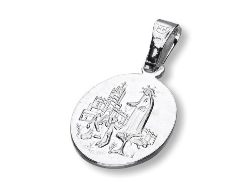 Medalik srebrny - MB Fatimska, próba 925