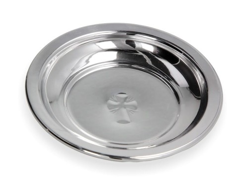 Miseczka na wodę święconą w kolorze srebrnym 