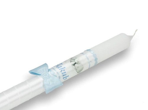 zdobienie biało niebieski