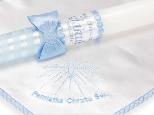 Szatka + Świeca z imieniem dziecka